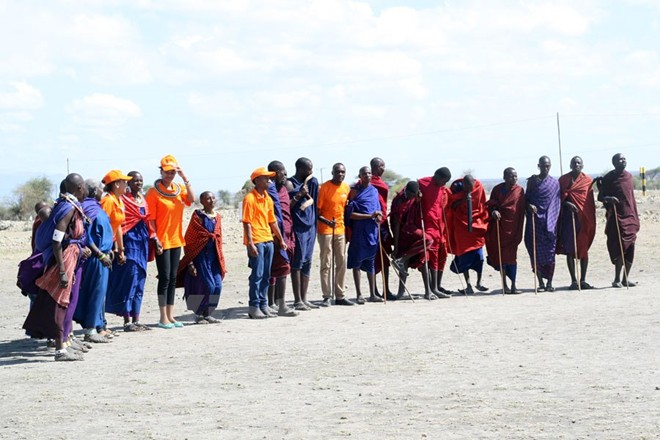 Làng của người Maasai bản địa Làng của người Maasai bản địa